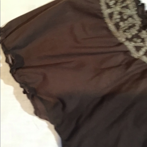 Women’s size XL cap sleeves 100% cotton top / blouse pullover decorative neck - Picture 4 of 10